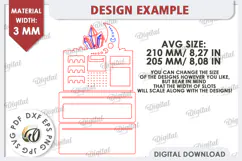 Jewelry Organizer Laser Cut. 3D Jewelry Stand SVG Product Image 2