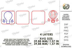 Play Dough Stamp Laser Cut. Kids Toy SVG Product Image 2