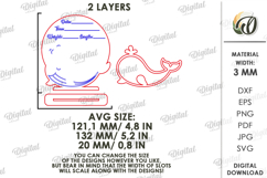 Personalized Baby Name Sign Laser Cut. Baby Birth Stats SVG Product Image 2