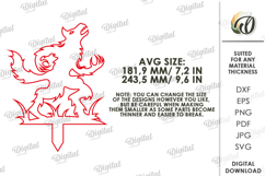 Halloween outdoor Shadow Decor laser Cut. Werewolf SVG Product Image 2