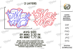 3D Mother's Day Keychain Laser Cut. Mother Keyring SVG Product Image 2