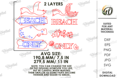 Summer Directional Sign Laser Cut. Summer Decor SVG Product Image 2