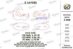 3D Summer Stand Laser Cut. Summer Standing Decor SVG Product Image 2