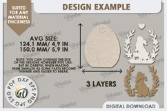 Decorative Easter Egg Laser Cut. 3D Egg. Easter Decor SVG Product Image 2