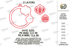 Macrame Christmas Tree Ornament Laser Cut. Christmas SVG Product Image 2