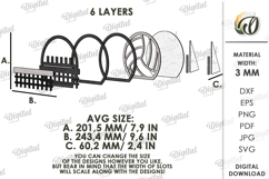 Sport Ring Holder Laser Cut. Ring Display. Volleyball SVG Product Image 2