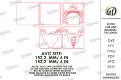 3D Nature Layered Wall Art Laser Cut. Wall Decor SVG Product Image 2