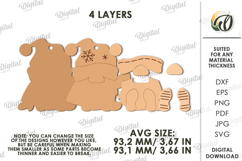Christmas Ornament Laser Cut. Christmas gnome SVG Product Image 2