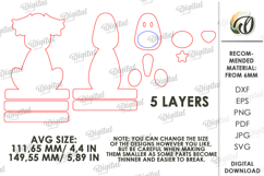 Farm Animal Stand Laser Cut. Stand Decor. Dog SVG Product Image 2