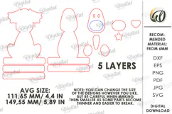 Farm Animal Stand Laser Cut. Stand Decor. Dog SVG Product Image 2