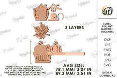 Wooden Fall Wall Decor Lasercut. Fall Wall Decor SVG Product Image 2