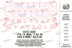 Professional Christmas Decor Laser Cut. Christmas SVG Product Image 2