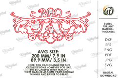 Halloween Garland Laser Cut. Halloween Wall Decor SVG Product Image 2