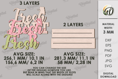 3D Spring Word Stand Laser Cut. Stand Decor SVG Product Image 2