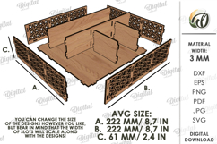 3D Tea Holder Laser cut. Tea Bag Organizer. Storage Box SVG Product Image 2