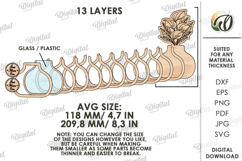 3D Candy holder vase Laser Cut. Mother's day gift SVG Product Image 2