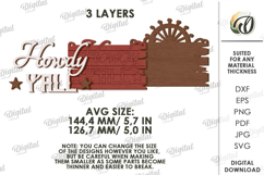 Cowboy welcome sign Laser Cut. Western SVG Product Image 2