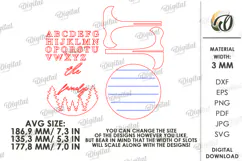 Family Round Sign Laser Cut. Home Decor SVG Product Image 2