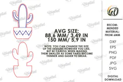 Fiesta Shelf Sitter Laser Cut. Mexican Standing Decor SVG Product Image 3