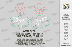 Spring Drop Earrings Bundle Laser Cut. Dangle Earrings SVG Product Image 3
