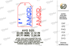 Valentine's Day Gift Tags Bundle Laser Cut. Valentine SVG Product Image 3