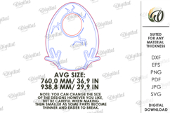 Easter Photo Booth Prop Laser cut. Easter SVG Product Image 2