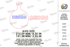 Christmas Mini Cutting Board Laser Cut. Kitchen SVG Product Image 2