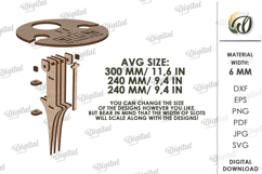 Portable Outdoor Tables Bundle Laser Cut. Folding Table SVG Product Image 5