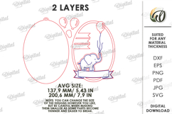 Baby Name Signs With Birth Stats Bundle lasercut. Baby SVG Product Image 5