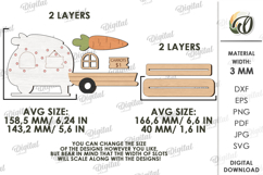 3D Easter Stands Bundle Laser Cut. Easter Stand Decor SVG Product Image 5