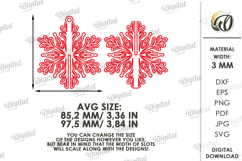 3D Christmas Ornament Laser Cut. Christmas Tree Decor SVG Product Image 2