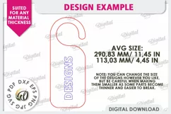 Anti Valentines Day Door Hanger Laser Cut. Love Sign SVG Product Image 3