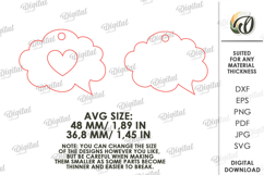 Valentine&#039;s Day Keychains Bundle Laser Cut. Valentine SVG Product Image 5