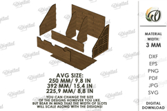 3D BBQ Organizer Laser Cut. Grill Organizer SVG Product Image 2