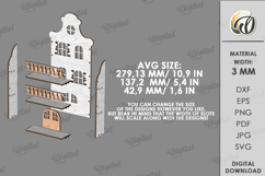 Amsterdam Dollhouse Shelves Bundle Laser Cut. Nursery SVG Product Image 5