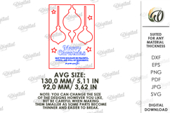 Christmas Greeting Card Laser Cut. Christmas SVG Product Image 2