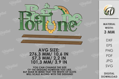 St Patrick's Day Word Stand Laser Cut. Fortune SVG Product Image 2