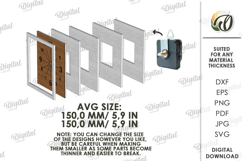 Table Clock Laser Cut. Stand Decor SVG Product Image 2