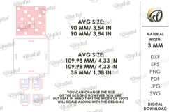 Kitchen Coaster Laser Cut. Drink Coaster With Holder SVG Product Image 2