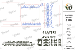 Advent Christmas Calendar Lasercut. Christmas Countdown SVG Product Image 2