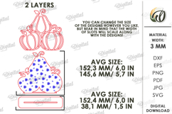 Wooden Pumpkin Decor Laser Cut. Stand Decor SVG Product Image 2