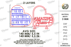 3D Religious Stand Decor Laser Cut. Standing Decor SVG Product Image 2