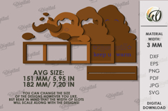 3D Christmas Character Lasercut. Christmas Decor SVG Product Image 2