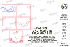 3D Nature Layered Wall Art Laser Cut. Wall Decor SVG Product Image 2