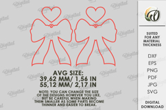 Spring Drop Earrings Laser Cut. Dangle Earrings SVG Product Image 2