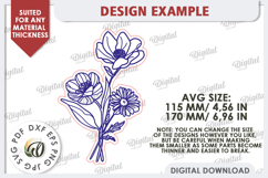 Wooden Bouquets Laser Cut Bundle. Mother&#039;s Day SVG Product Image 5