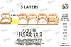 3D Fall Lamp Laser Cut. Night Light. Led Light SVG Product Image 2