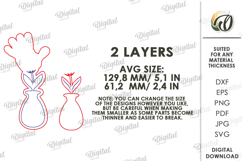 3D Mother's Day Ornaments Bundle Laser Cut. Gift For Mom SVG Product Image 5