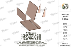 Currently Reading Sign Laser Cut. Book Holder SVG Product Image 2