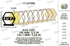Decorative Lamp Laser Cut. Led Light Lamp. Lightbox SVG Product Image 2